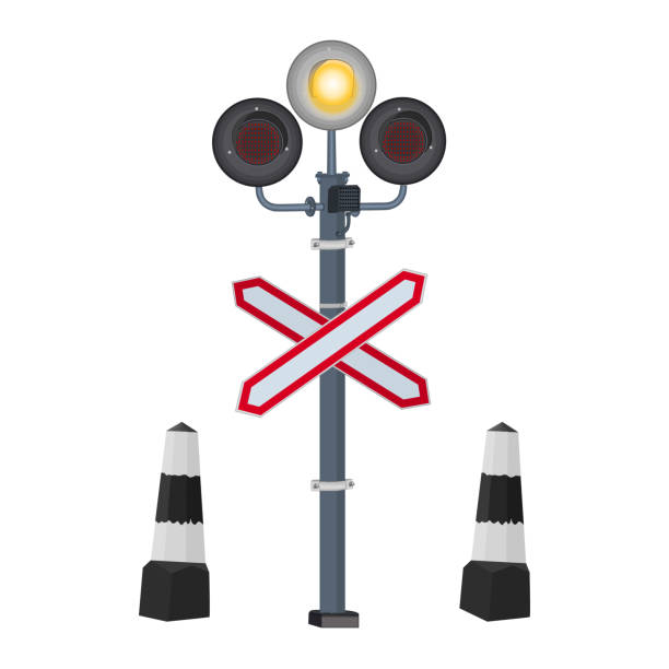 Cartoon Of Railroad Crossing Signs Stock Photos, Pictures & Royalty-Free  Images - iStock
