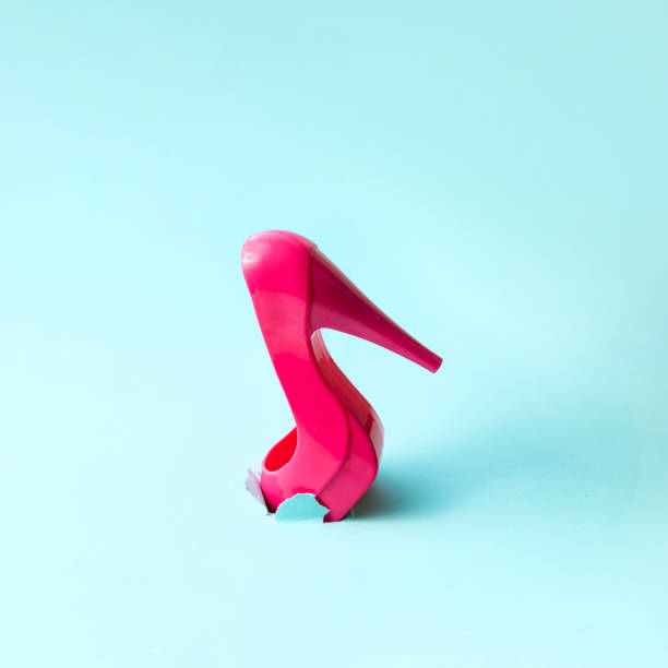 istock Hot pink high heel shoe concept 1448372178