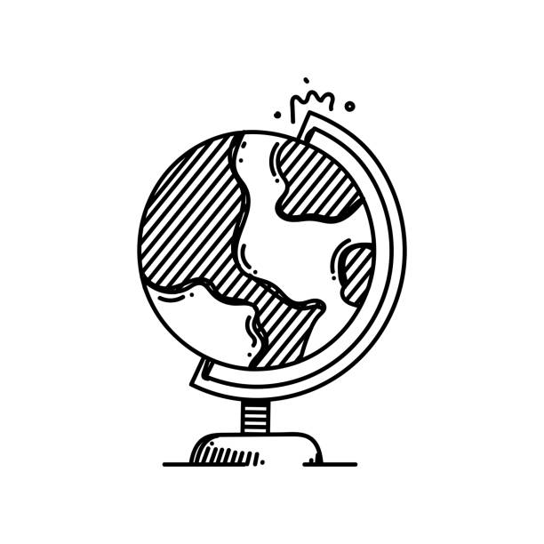 Geography Line icon, Sketch Design, Pixel perfect, Editable stroke. Earth, Planet, Globe. Geography Line icon, Sketch Design, Pixel perfect, Editable stroke. Earth, Planet, Globe. geography icon stock illustrations