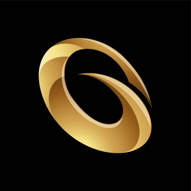istock Golden Glossy Spiky Round Letter G Icon on a Black Background 1448384832