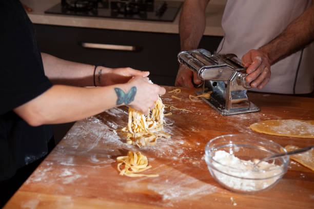 istock preparing homemade pasta in the kitchen at home 1448388477