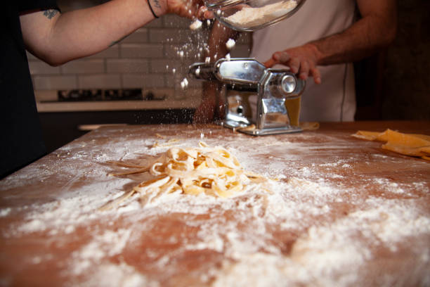 istock preparing homemade pasta in the kitchen at home 1448388485