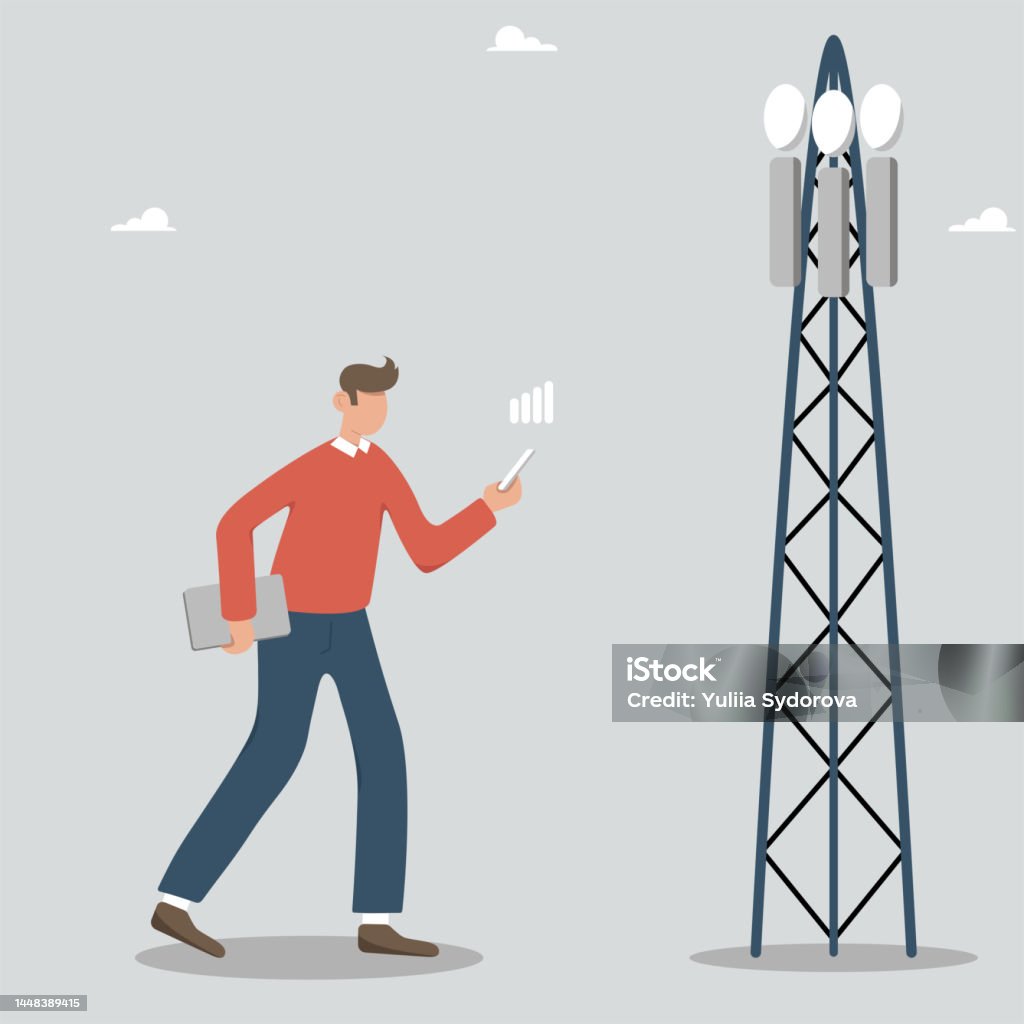 Animation Mobile Connection Mobile Connection Stock Illustration - Download Image Now ...