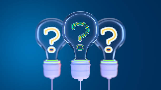 istock Innovation and new ideas lightbulb concept with Question Mark 1448403458