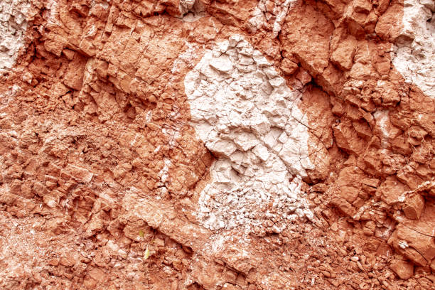 istock Texture of natural clay red and white 1448416779