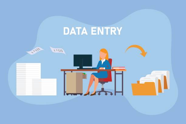 Computer Entry Animation 170+ Data Entry Desk Stock Illustrations, Royalty-Free Vector Graphics ...