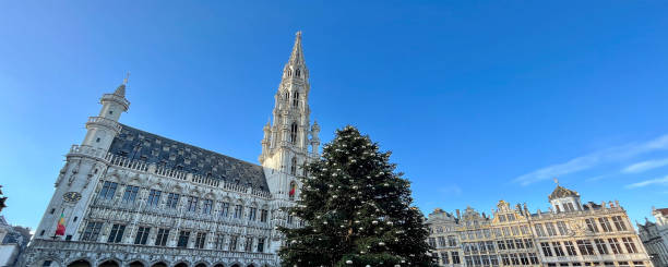 istock Christmas in Grand Place Brussels central square 1448428920