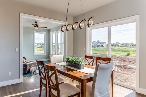 Traditional dining with modern accents