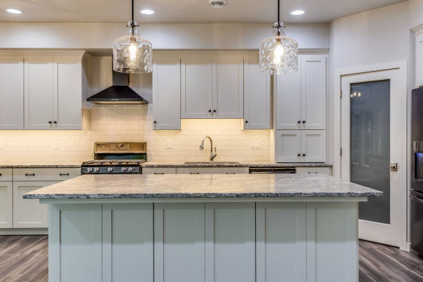 istock Toupe colored cabinets in new kitchen 1448439982