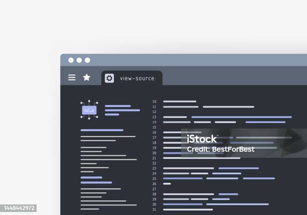 View Source Code Using View Page Source In Internet Browser Html And ...