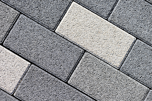 High angle view of pavement texture.