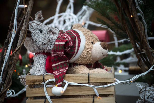 istock decorative teddy bears at the christmas market 1448452121