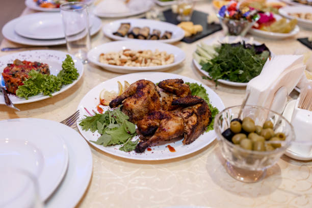 istock meat and food on the table in the restaurant 1448456720