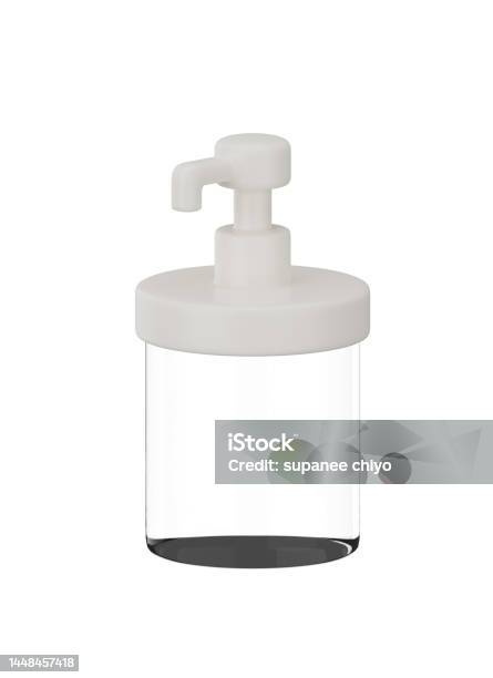 3d Empty Pump Bottle Stock Photo - Download Image Now - Battery Storage, Beauty, Beauty Product