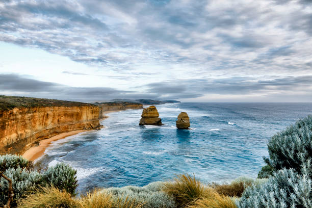 Australia's beautiful Great Ocean Road 12 apostles Victoria Bay stock pictures, royalty-free photos & images