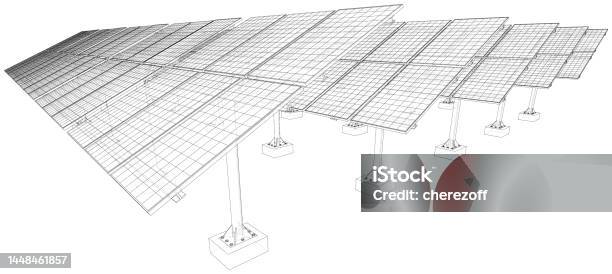Solar Panel Layout Graphics Solar Panel Field Vector Stock Illustration - Download Image Now ...