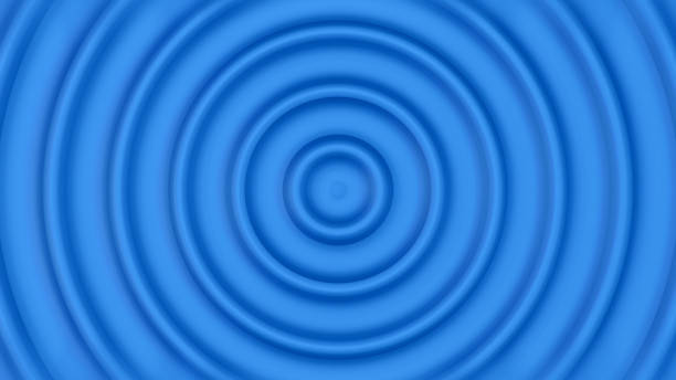 istock 3d rendering ripple wave circle. Clean and simple 3d render illustration. Abstract rings background for business presentation. Radial bright pattern concept. Modern surface texture. 1448465107