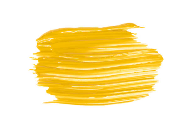 istock Shiny yellow brush isolated on white background. 1448465983