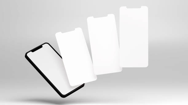 istock Phone and screens ui ux app design mockup 1448468680