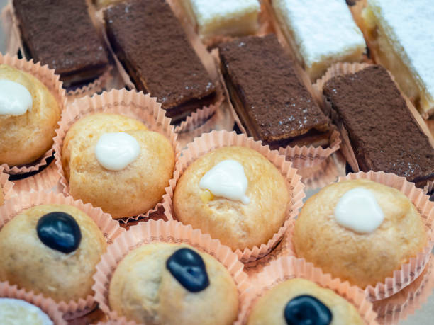 istock Cakes in the store window . 1448477693