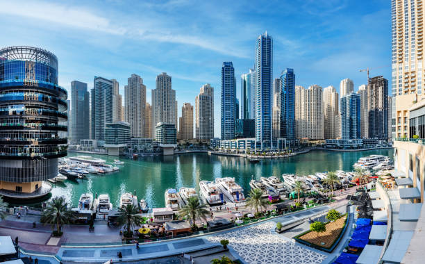 istock Dubai marina promenade in UAE 1448478368