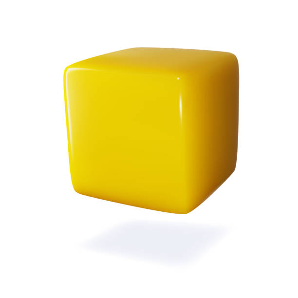 3d yellow glossy plastic cube, vector geometric icon. Golden podium box side angle view. Educational build toy or challenge business game concept 3d yellow glossy plastic cube, vector geometric icon. Golden podium box side angle view. Educational build toy or challenge business game concept. gummy candy stock illustrations