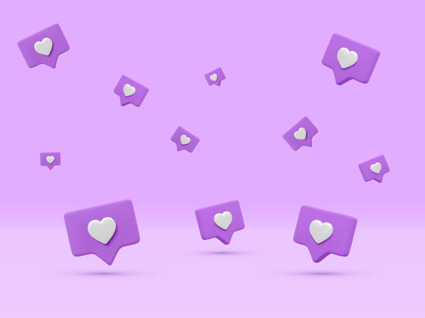 istock 3d realistic conceptual banner of notifications on light background.
Flying social media like icons in different position and various size. Vector illustration 1448500299