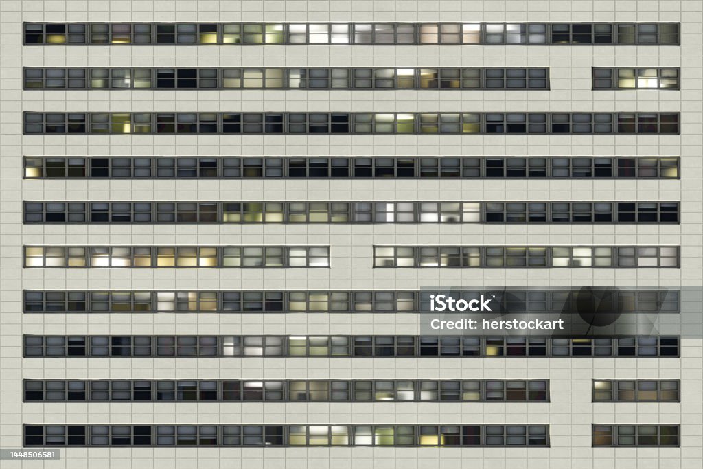 Building Windows Backdrop Office Building Windows For Background Stock Photo - Download Image Now ...