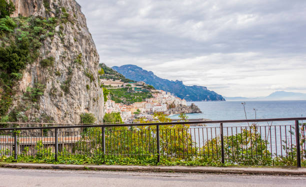 istock Viewpoint landscape Amalfi Coast peninsula. Italy 1448509595