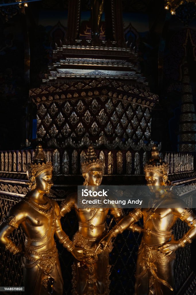 three king big temple in chaingmai Asia Stock Photo