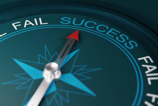 istock Compass pointing in the direction of success. 1448512622