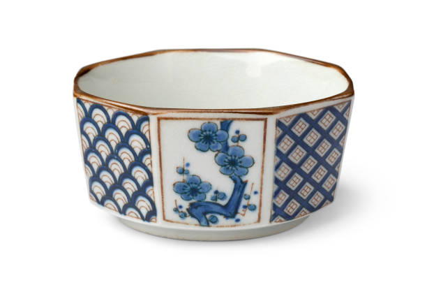 istock Japanese vintage decorated small ceramic bowl on white background 1448516966