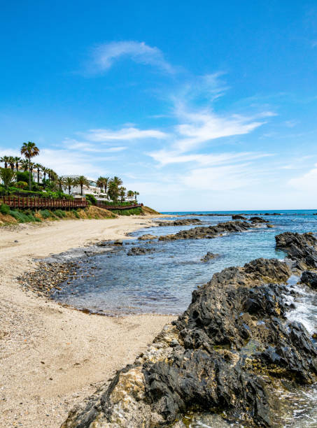 istock Rocky cove beach along the luxurious Mediterranean 1448518969