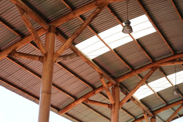 istock Steel structure Roof detail 1448523757