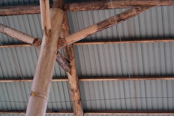 istock Steel structure Roof detail 1448523790