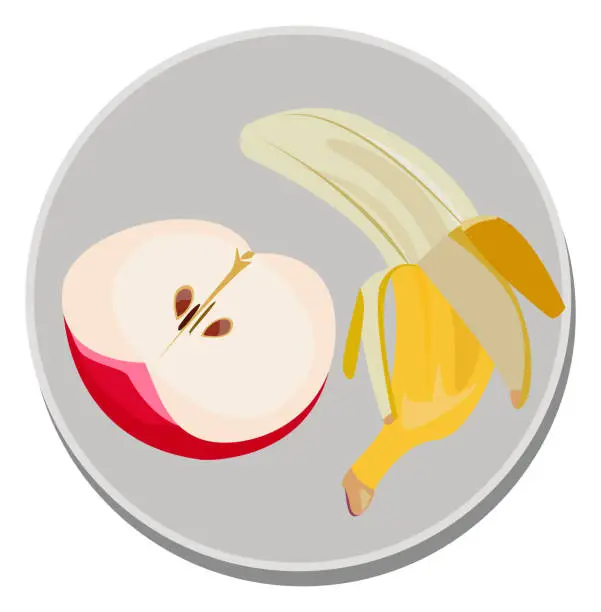 Vector illustration of healthy breakfast