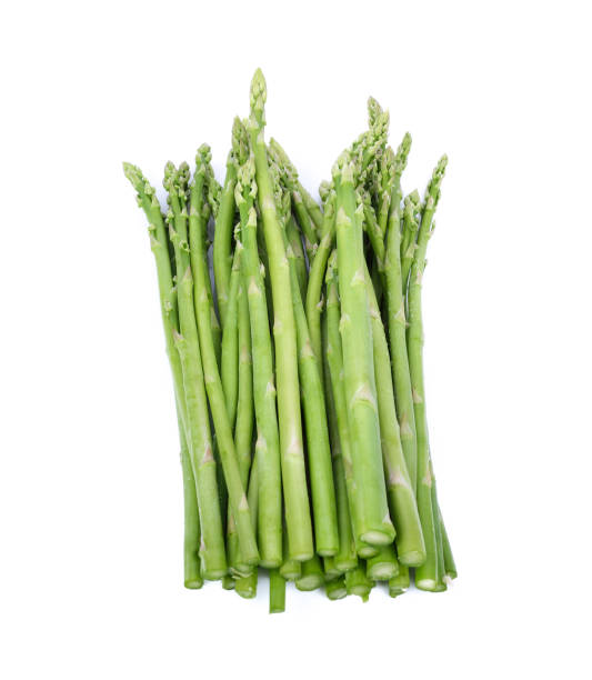 istock Fresh Asparagus isolated on white background 1448524160