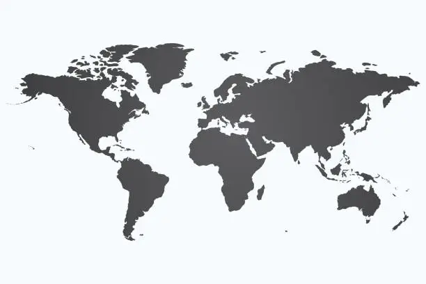 Vector illustration of World's map.