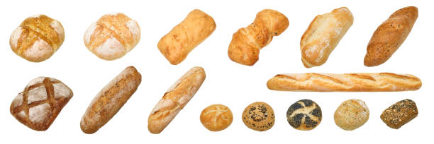 istock Different kinds of non sweet bakery and bread 1448528674