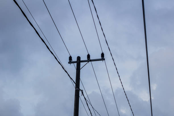 istock Power poles up close again 1448531502