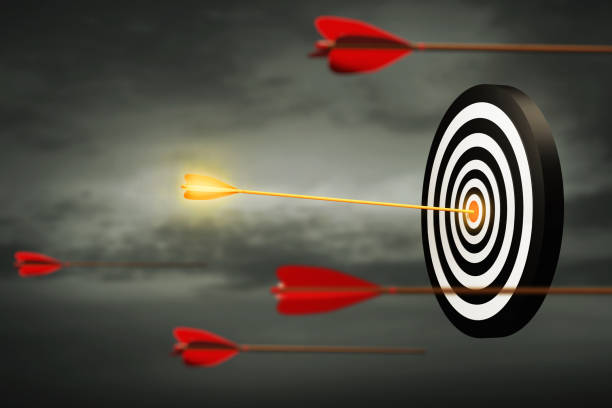 istock Business target concept 3d illustration 1448534535