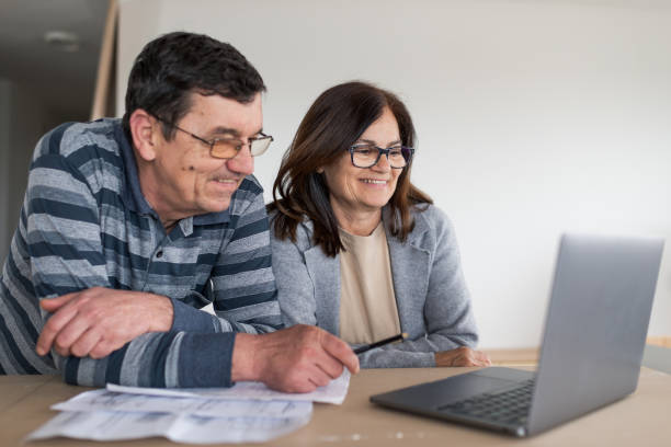 istock Senior couple during home renovation 1448535673