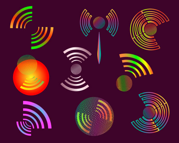 Season celebration internet wifi communicate networking website sharing abstract background vector illustration