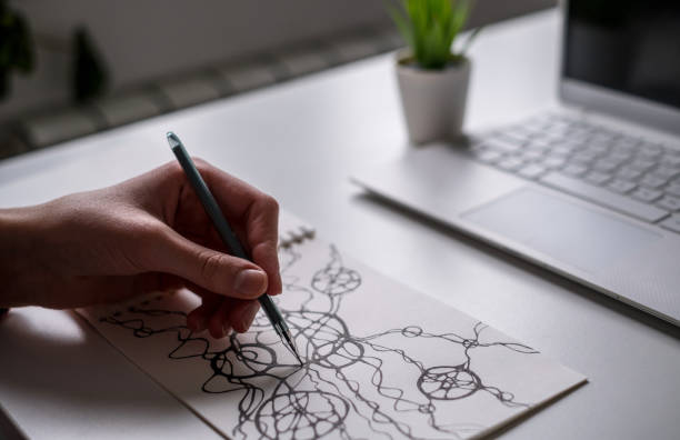 istock Neurographic Art - a modern method of art therapy 1448537713