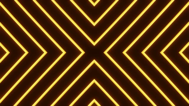 Abstract triangle neon lines loop animation on dark background