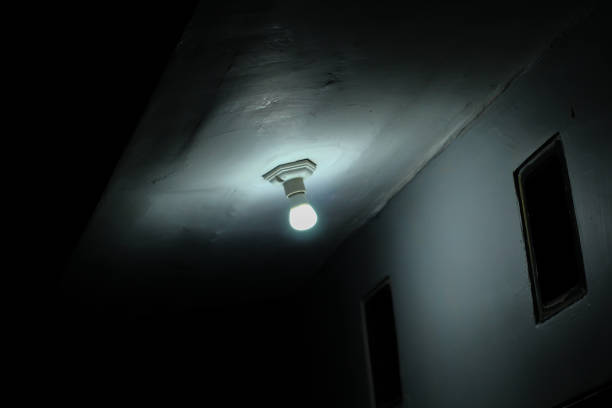istock Lights in front of house 1448541200