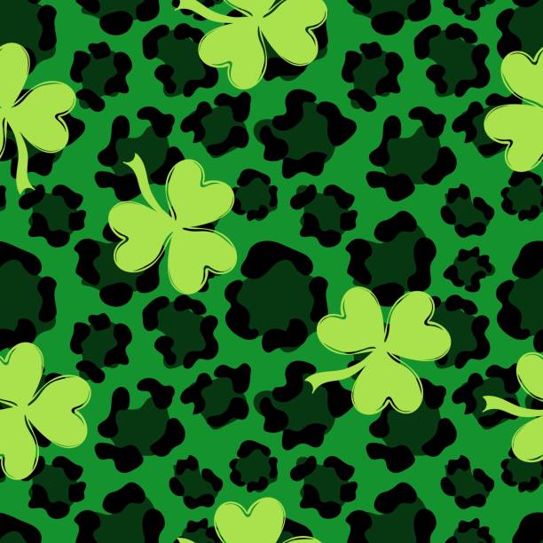640+ Green Leopard Print Stock Illustrations, Royalty-Free Vector