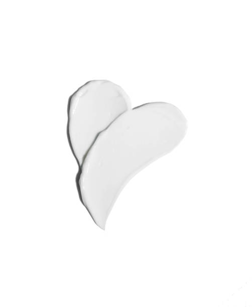 istock Liquid cream cosmetic smudge texture on a white background 1448542715