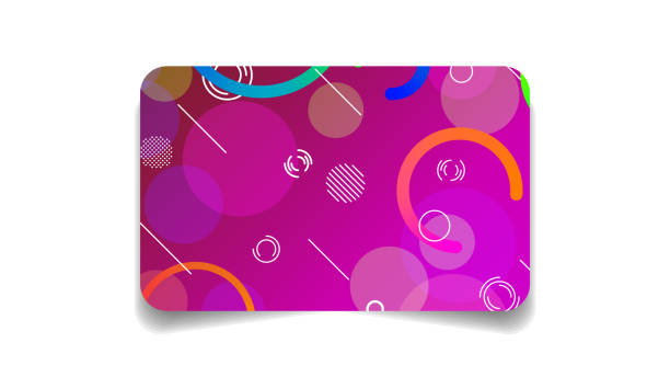 istock Abstract Color Bank Credit Card Template Layout Vector Design Style Isolated On White Background Concept 1448545764