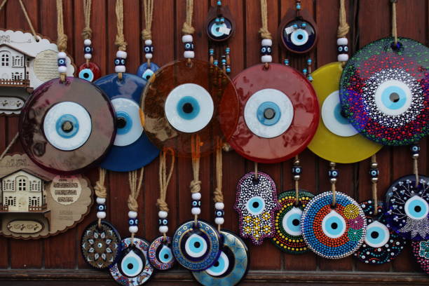 istock Turkish evil eye bead. blue colored amulet. superstition 1448547771